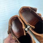 A.S.98 Brown Leather Metallic Boot Size 37 EU 7 US Moto Western Steampunk Photo 7