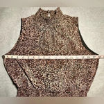 1. State  Smocked Neck Sleeveless Tiered Ruffled Leopard Mini Fit Dress size M Photo 5