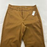 Old Navy PETITE Bourbon Stretch Canvas High Rise Straight Leg Pixie Pant 10P New Photo 1