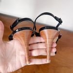 Stuart Weitzman • Operetta Sandals black patent leather strappy slingback Photo 4