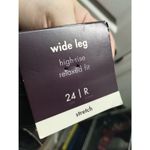 Ava & Viv  NWT Plus Size 24 Black Wide Leg High-Rise Relaxed Fit Stretch Jeans Photo 4