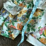 For Love & Lemons  Rosalyn Floral Ruffle Mini Dress in Green XXS Cottagecore Photo 12