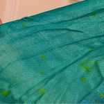 Multicolor Handmade Green & Purple Stripe Tassel Scarf Womens One Size Photo 9