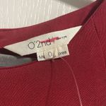 NWT O'2nd Merlot Berry Red Silk Blouse Size 0 Photo 4