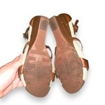 Kenneth Cole Reaction Cedar Brown Leather Strappy High Heel Wedges Sz 8.5 Photo 11