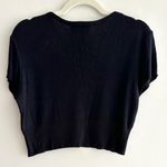 Laundry by Shelli Segal  Cropped Embellished Beaded Black Sweater, Size Medium Photo 11