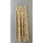 Duluth Trading Co Maxi Dress Womens L Yellow Floral Prairie To ‘n’ Flow High Low Size L Photo 14