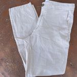 Old Navy  cream linen blend straight leg pants sz s  Photo 0