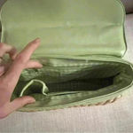 Maggie B handbag Y2K Green Wicker handbag White Photo 4