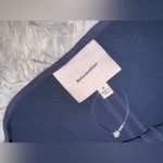 Reformation NWOT  Cyra dropped waist pleated skirt dress midnight navy blue sz 0 Photo 7