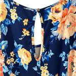 GLITZY Girlz Floral One Piece Romper Shorts, NWT, Pockets, Size XL Orange Photo 8