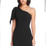 Dress the Population  TIffany Black One Shoulder Midi Dress Cocktail Party Medium Photo 3