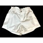 Urban Outfitters Cotton Paper Bag Waist Hip Pockets Shorts White size S Photo 1