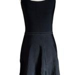 ZARA  Knit Ribbed Mini Dress Size S Black with Criss Cross Back Straps Photo 10