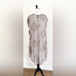 Chic Geometric Print Tunic Top Pink Size M Photo 2