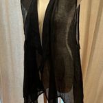 Eskandar Black Linen Vest sz 0 A Photo 6