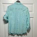 Talbots  Casual Button Down Shirt with Three-Quarter Sleeves and Relaxed Fit Photo 7