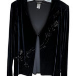 Vintage Crimson by‎ Lawrence Kurtz Velvet Jacket Black Size L Photo 0