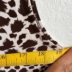 Brown Cow Print Tank Top, Y2K, Western, Coastal Cowgirl, Festival, Rodeo, Medium Photo 4