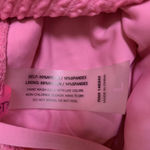 Betsey Johnson  Pink Smocked One Piece Swimsuit L Ruched Sexy Retro Beach Photo 5