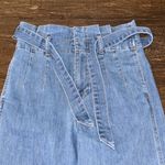 Madewell Paperbag Wide Leg Jeans 26 Radcliff Wash High Rise Tie Belt Cropped Photo 4