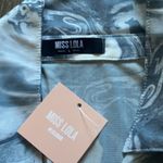 Miss Lola  Gray Button Up Mesh Photo 2