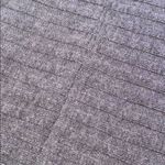 Soho  Grey Crew Neck Ribbed Sweater With Laced Sleeves Size Medium Photo 8