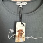 Sincerely Jules Blue California Ribbed Lettuce Hem T Shirt Dress Size L Size L Photo 6