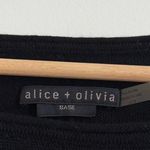 Alice + Olivia  Base Wool Sweater Size XS Black Slouchy Oversized Pullover Angora Photo 2