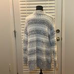 Absolutely Famous - Women's grey and white Super Soft Open-Front Eyelash Cardigan Photo 3