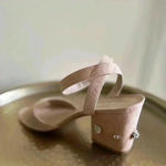 Stuart Weitzman Block Heel Suede Sandal Photo 3