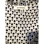 Max Studio  Black and White Short Sleeve Top  Large Photo 1