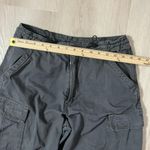 Brandy Melville Y2K Cargo Pants Dark Gray Cotton Relaxed Fit Drawstring Waist Photo 3