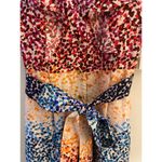 Julia Jordan NWT  Dress Rainbow Floral Multi Flutter Sleeve Ruffle Button Front 2 Photo 12