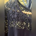 Draper James  Solid Flutter Navy Dress Photo 4