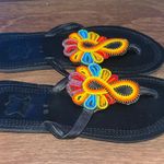 African leather Maasai Handmade beaded Sandals EU 39/ US 6 Photo 2