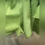 RAYS FOR DAYS Avery Romper Fern Green Satin 100% Viscose Waist Tie Size M‎ Size M Photo 9