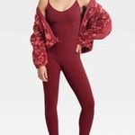 JoyLab Women's Sleeveless Corset Bodysuit Wine Red Photo 0