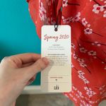 CAbi NWT 5712 Cherry Blossom Split Sleeve Chiffon Top V-Neck Casual Size M Photo 2