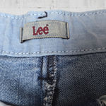 1990s Vintage Lee Medium Wash Straight Leg High Rise Classic Mom Jean Size 14P Blue Photo 3