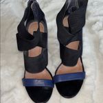 Halogen  Blue and Black Strappy Heels Photo 1