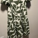 CROSBY by Mollie Burch Brawley Dress, Everglades Green/ White Leaf Print, Size S Photo 6