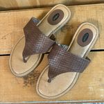 Dr. Scholls Dr. Scholl’s Womens Brown Woven Resonate Flat Thong Sandals Sz 8.5 Photo 0