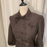 Sharagano Y2K Brown Button Up 3/4 sleeve Blazer Size Small Photo 5