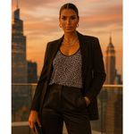 Joie Animal Print Leopard Silk Tank Top XS Black Quiet Luxury Designer MobWife Photo 6