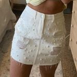 INA White Denim Skirt Photo 0