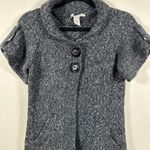American Rag American Rag Cie Wool Blend Short Sleeve Collared Cardigan Sweater Size M Photo 2
