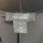 Halogen  Velvet Pants Velour Black Straight Wide Leg Pull-On‎ Size Small Women Photo 2