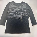 Rebecca Malone  Women’s Three Quarter Sleeve Printed Blouse Sz S NWT Photo 1