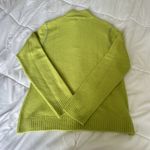 White Stag  1/4 Zip Up Womens Large L Green Floral Sweater Pullover Soft Photo 7